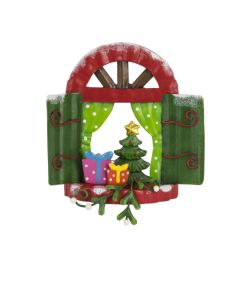 Weihnachts-Fenster Geschenke/Baum